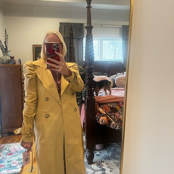 Avec Les Filles Jackets & Blazers - Avec Les Filles Tan Double-Breasted Trench Coat
